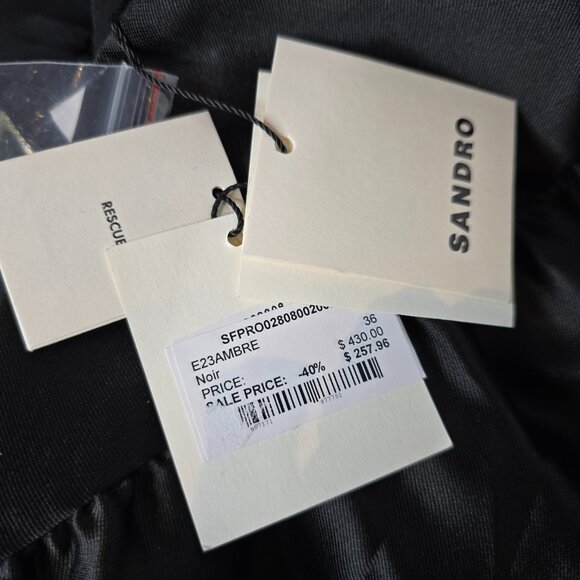 Sandro Ambre Embellished Strap Sleeveless Dress, Women's FR 36, US 4, NWT - Picture 7 of 7